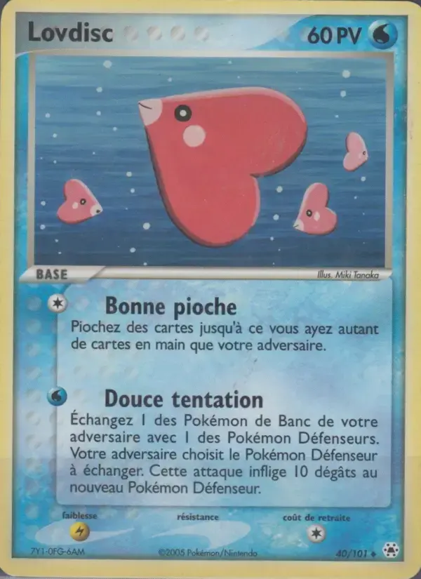 Carte Pokémon Lovdisc #40 — Légendes Oubliées