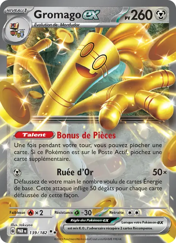 Carte Pokémon Gromago-ex #139 — Faille Paradoxe