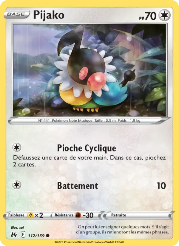 Carte Pokémon Pijako #112 — Zénith Suprême
