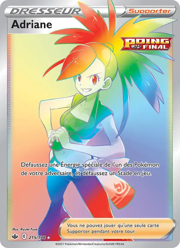 Carte Pokémon Adriane #215 — Règne de Glace