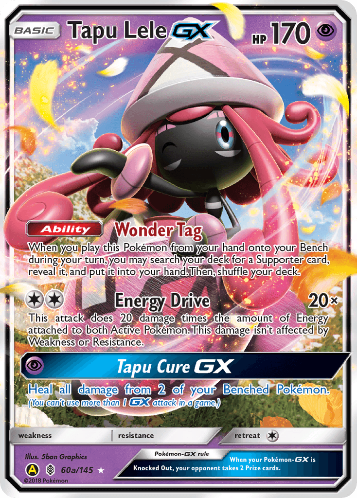 Tapu Lele-GX #60a — Guardians Rising