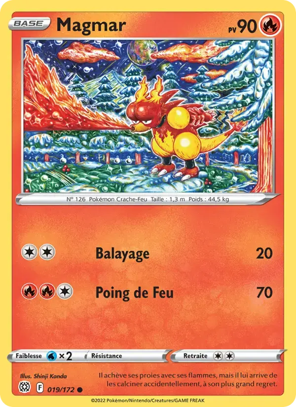 Carte Pokémon Magmar #019 — Stars Étincelantes
