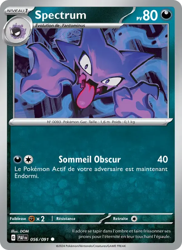 Carte Pokémon Spectrum #056 — Destinées de Paldea