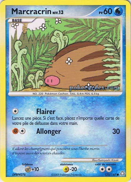 Carte Pokémon Marcracrin #123 — Éveil des Légendes