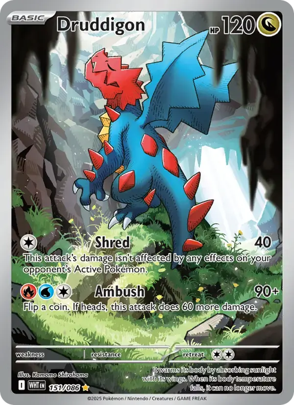 Druddigon #151 — White Flare