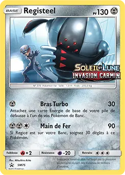 Carte Pokémon Registeel #SM75 — Promos Soleil et Lune