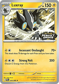 Luxray #028 Stamp — Perfect Order