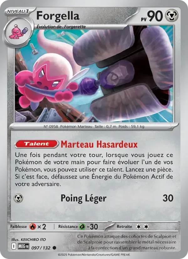 Carte Pokémon Forgella #097 — Méga-Évolution