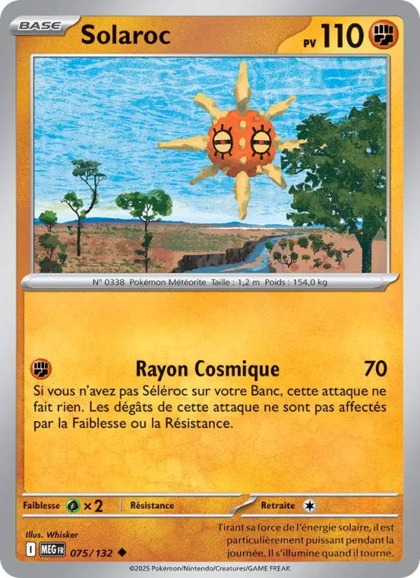 Carte Pokémon Solaroc #075 — Méga-Évolution