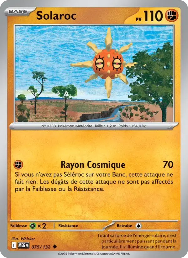 Carte Pokémon Solaroc #075 — Méga-Évolution