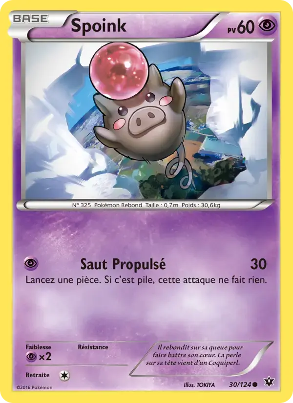 Carte Pokémon Spoink #30 — Impact des Destins