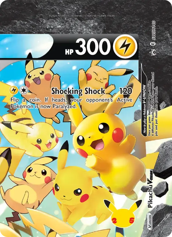Pikachu V-UNION #SWSH140 — Sword & Shield Promos