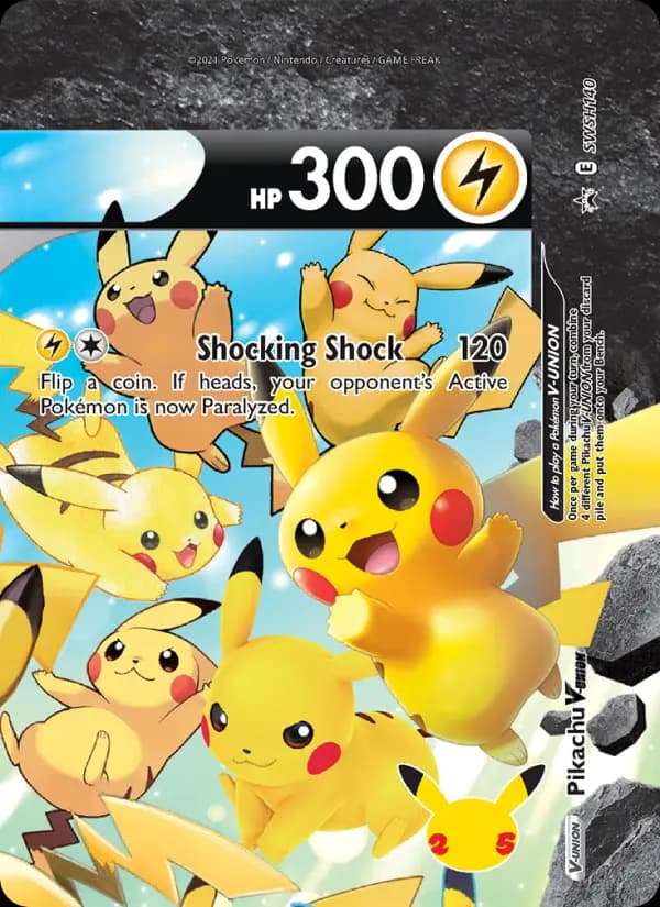 Pikachu V-UNION #SWSH140 — Sword & Shield Promos