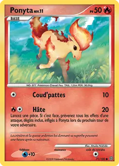 Carte Pokémon Ponyta #71 — Tempête