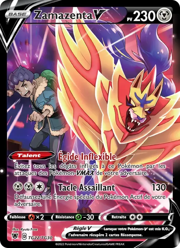Carte Pokémon Zamazenta V #TG22 — Astres Radieux