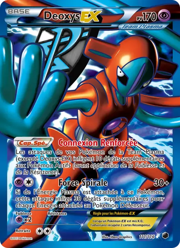 Carte Pokémon Deoxys-EX #111 — Glaciation Plasma