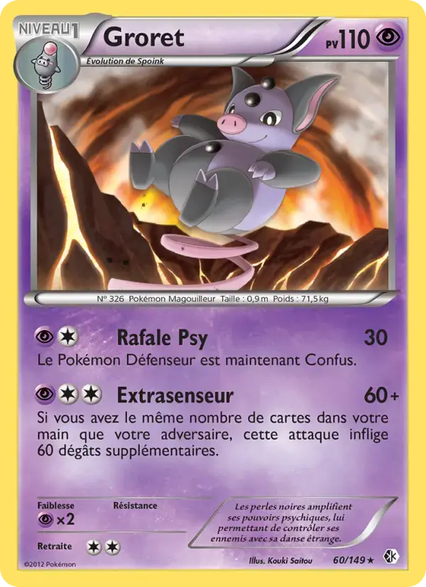 Carte Pokémon Groret #60 — Frontières Franchies