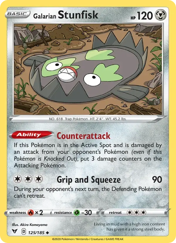 Galarian Stunfisk #125 — Vivid Voltage
