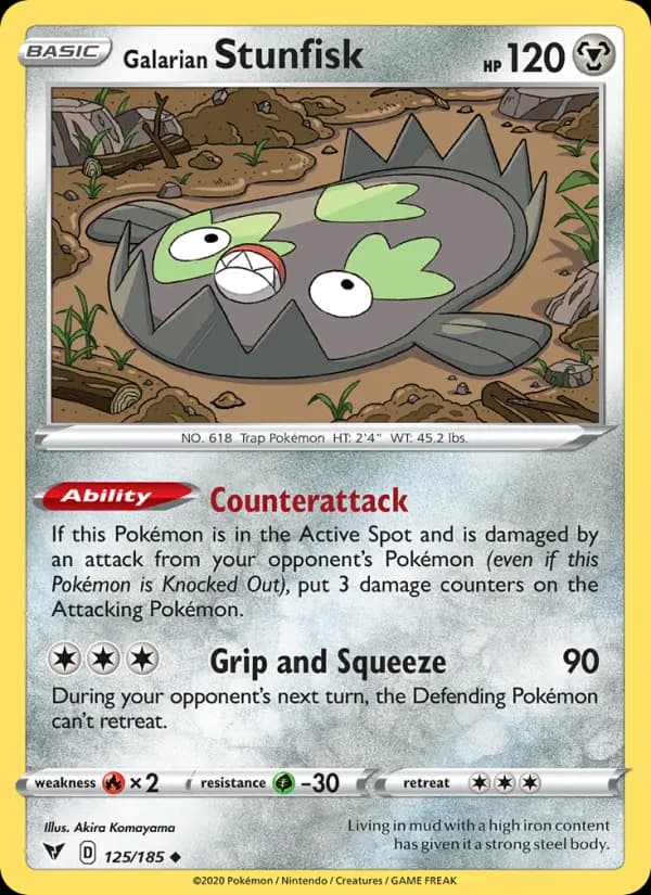 Galarian Stunfisk #125 — Vivid Voltage