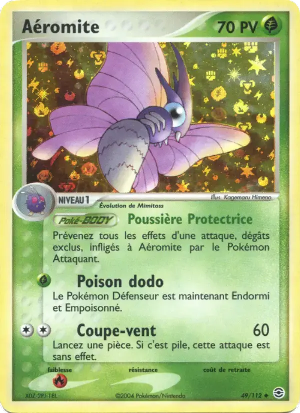 Carte Pokémon Aéromite #49 — Rouge Feu & Vert Feuille