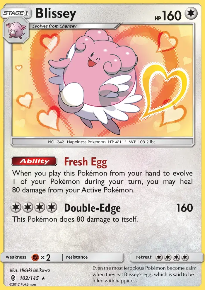 Blissey #102 — Guardians Rising