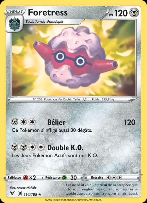 Carte Pokémon Foretress #114 — Voltage Éclatant