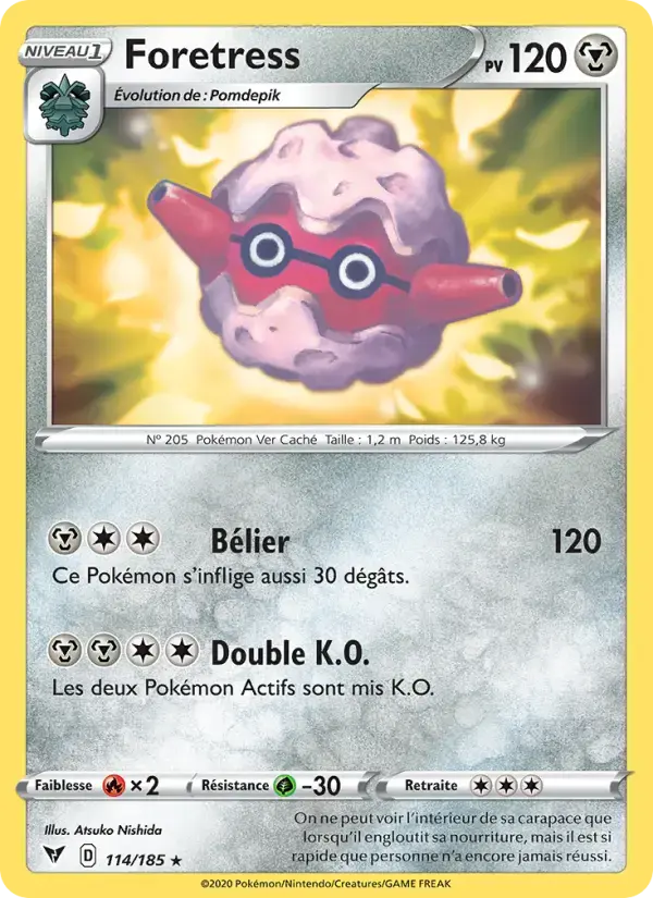 Carte Pokémon Foretress #114 — Voltage Éclatant