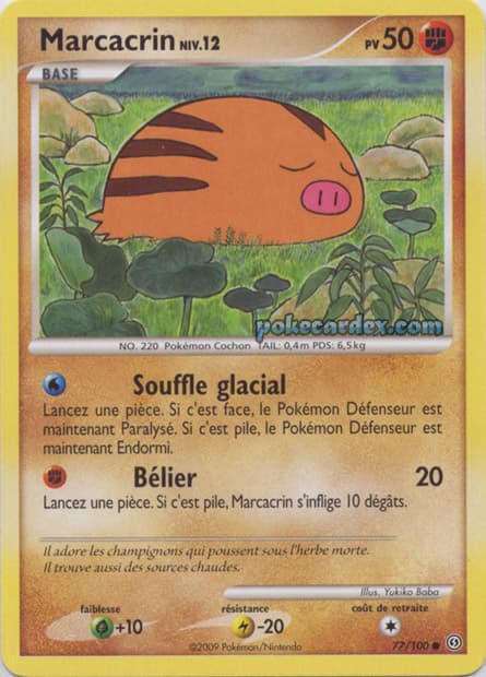 Carte Pokémon Marcacrin #77 — Tempête