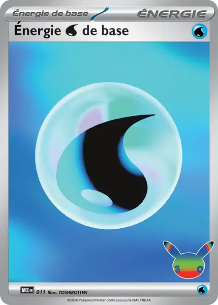 Carte Pokémon Énergie Eau #011 — Énergies Méga-Évolution