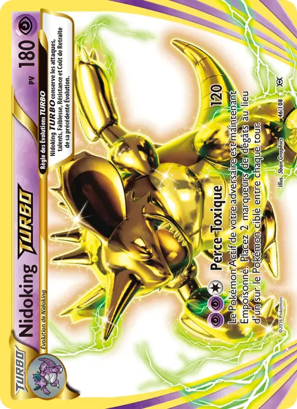 Carte Pokémon Nidoking TURBO #46 — Évolutions XY
