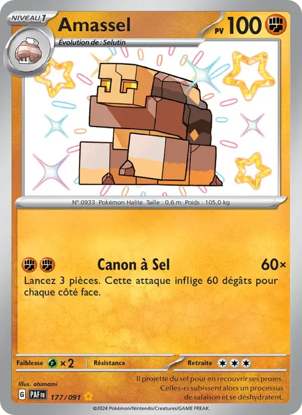 Carte Pokémon Amassel #177 — Destinées de Paldea