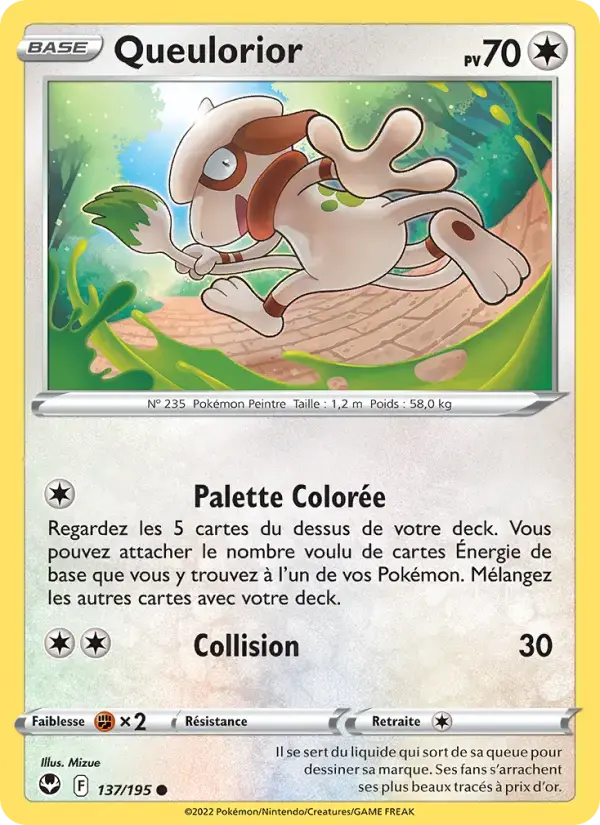 Carte Pokémon Queulorior #137 — Tempête Argentée