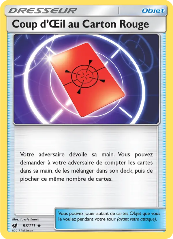 Carte Pokémon Coup d’Œil au Carton Rouge #97 — Invasion Carmin