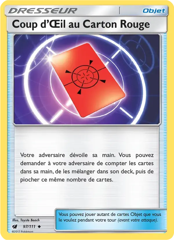 Carte Pokémon Coup d’Œil au Carton Rouge #97 — Invasion Carmin