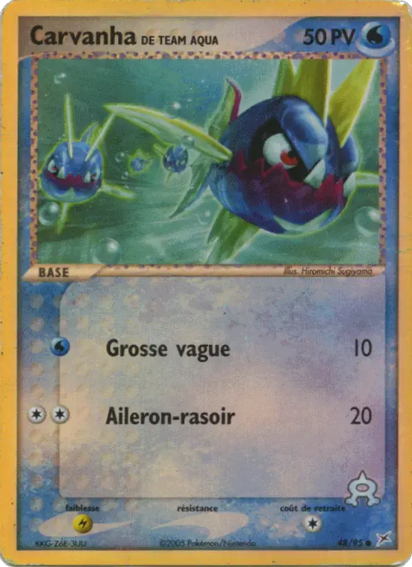 Carte Pokémon Carvanha de Team Aqua #48 — Team Magma vs Team Aqua