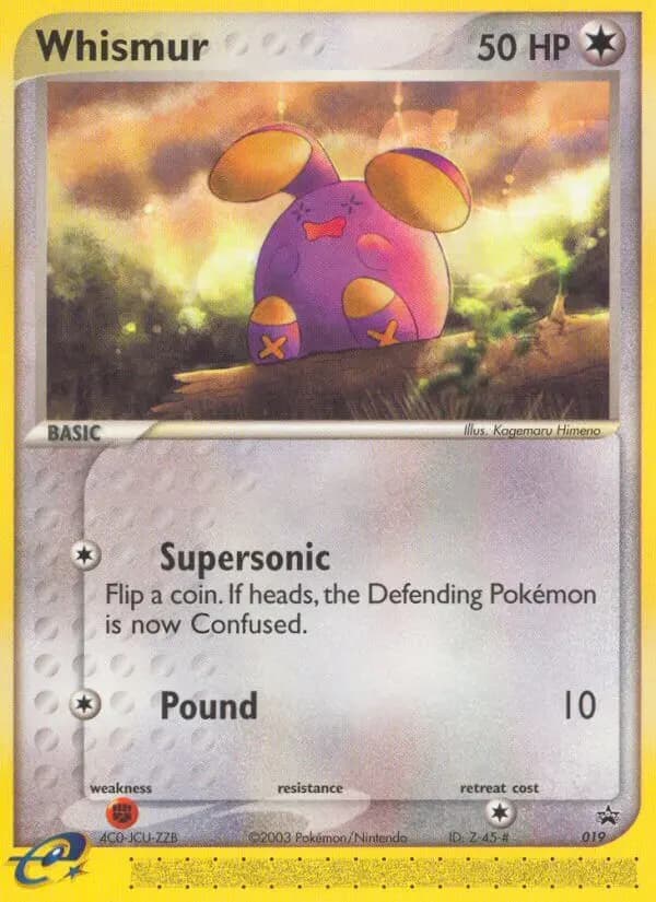 Whismur #19 — Nintendo Black Star Promos