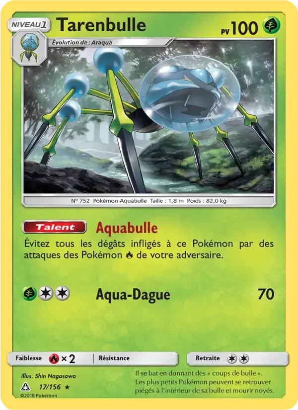 Carte Pokémon Tarenbulle #17 — Ultra-Prisme