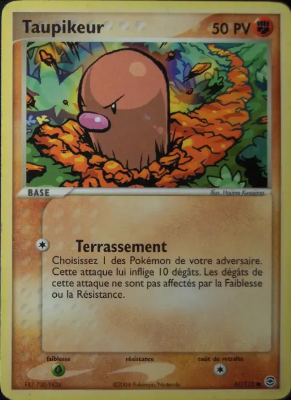 Carte Pokémon Taupikeur #61 — Rouge Feu & Vert Feuille