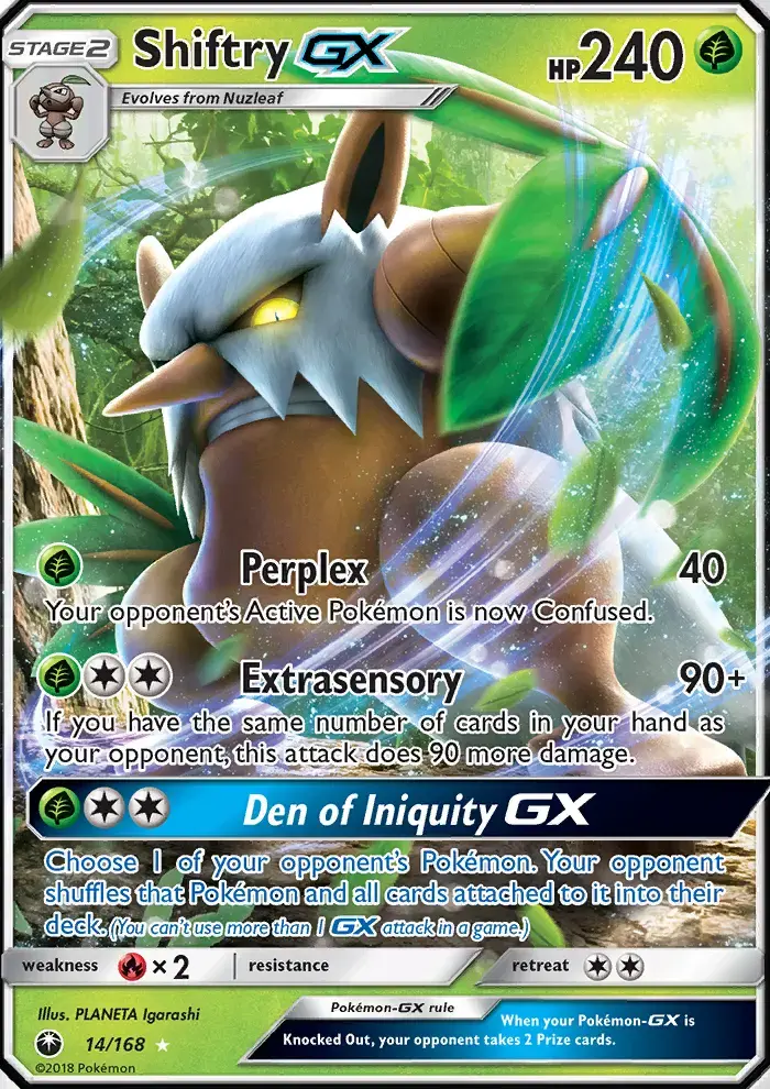 Shiftry GX #14 — Celestial Storm