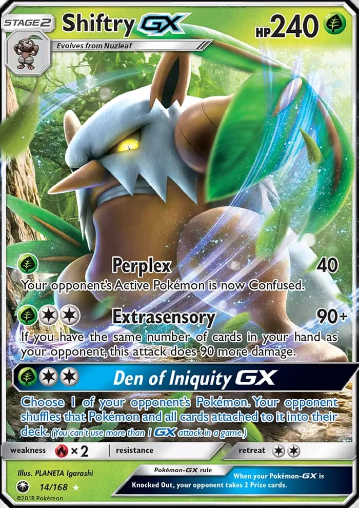 Shiftry GX #14 — Celestial Storm
