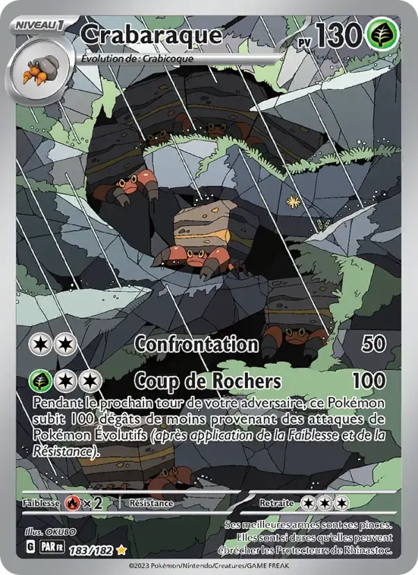 Carte Pokémon Crabaraque #183 — Faille Paradoxe