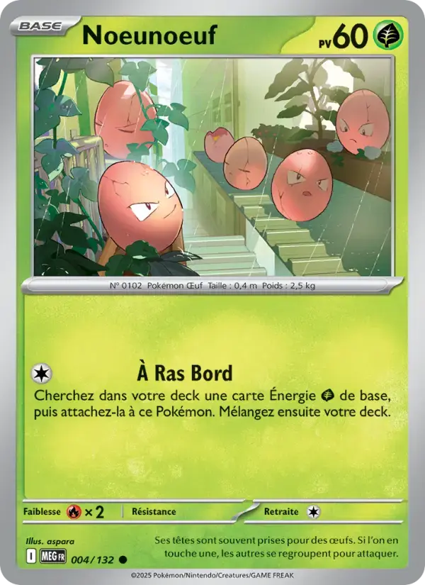 Carte Pokémon Noeunoeuf #004 — Méga-Évolution
