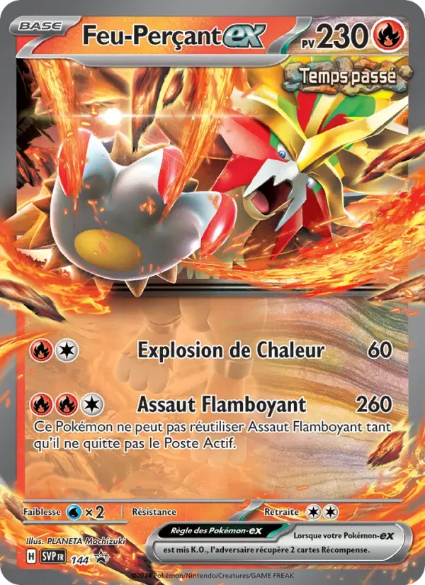 Carte Pokémon Feu-Perçant-ex #144 — Promos Écarlate et Violet