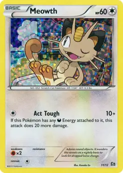 Meowth #11 — 2016 McDonald's Collection
