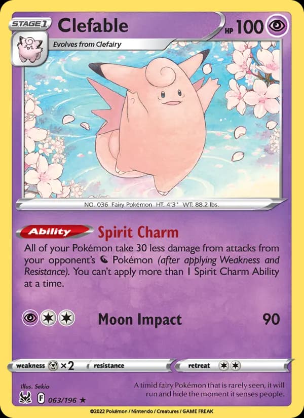 Clefable #063 — Lost Origin