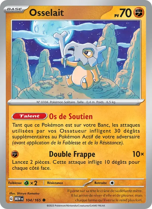 Carte Pokémon Osselait #104 — Pokémon 151