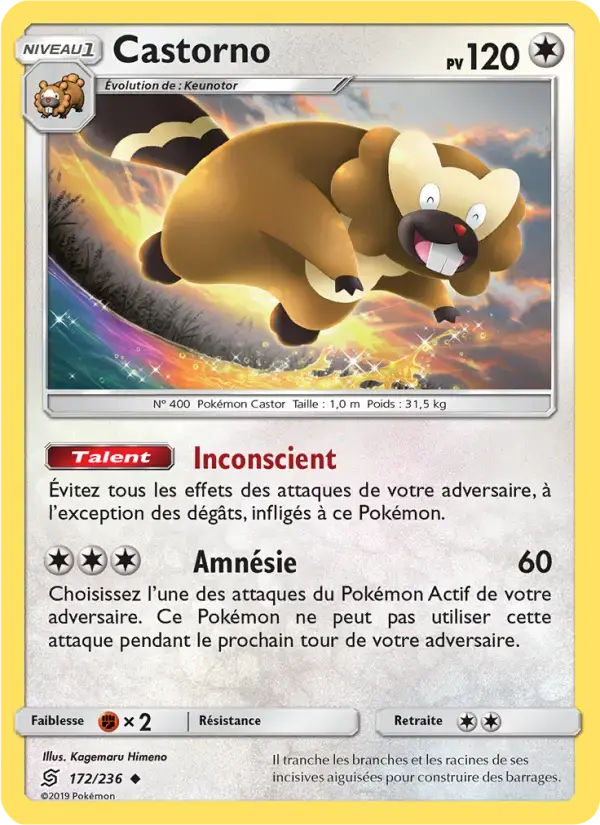 Carte Pokémon Castorno #172 — Harmonie des Esprits