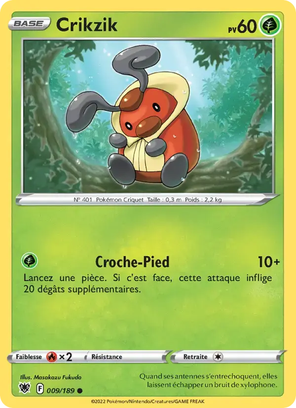 Carte Pokémon Crikzik #009 — Astres Radieux