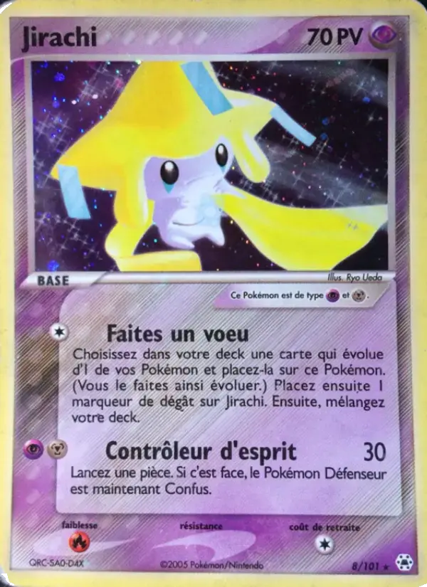 Carte Pokémon Jirachi #8 — Légendes Oubliées