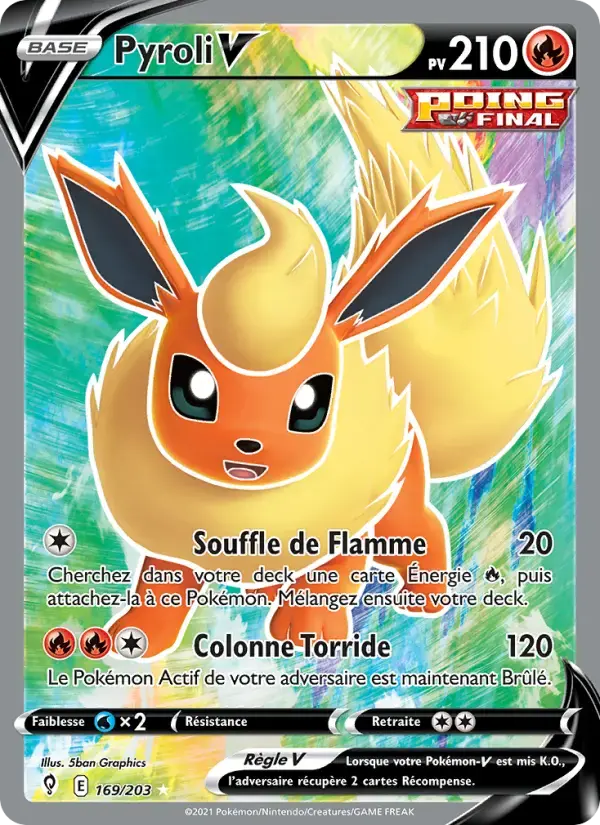 Carte Pokémon Pyroli V #169 — Évolution Céleste